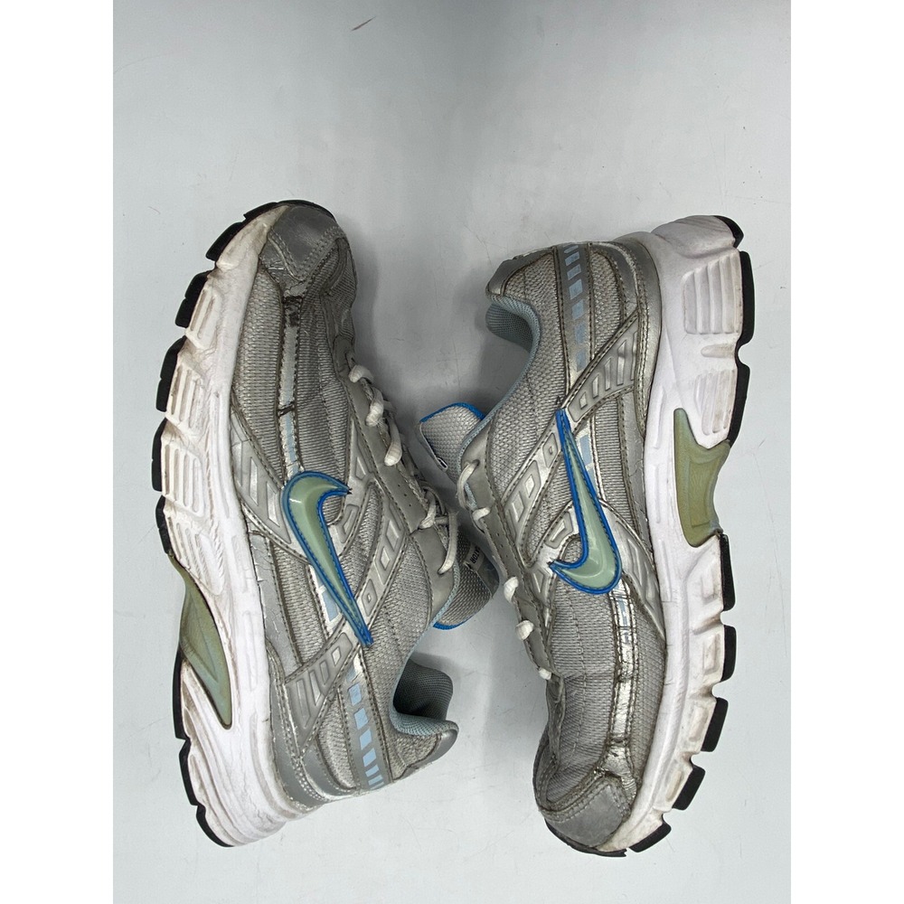 Nike Women's Initiator 394053-001 Gray/Blue Running Walking Shoes Sneaker Sz 8.5 - Picture 4 of 11